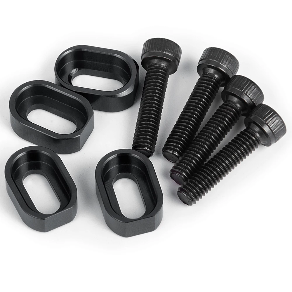 AXSPEED 4PCS Metal Area Main Chassis Pad Screw Motor Seat Reinforced Gasket for 1/5 X-MAXX Xmaxx RC Buggy Truck Parts