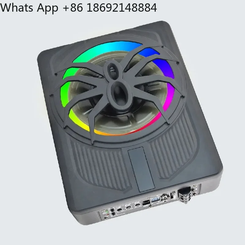 For Car Audio Modified Spider 10 Inch Ultra Thin Subwoofer with Blue Lights High Power Active Audio