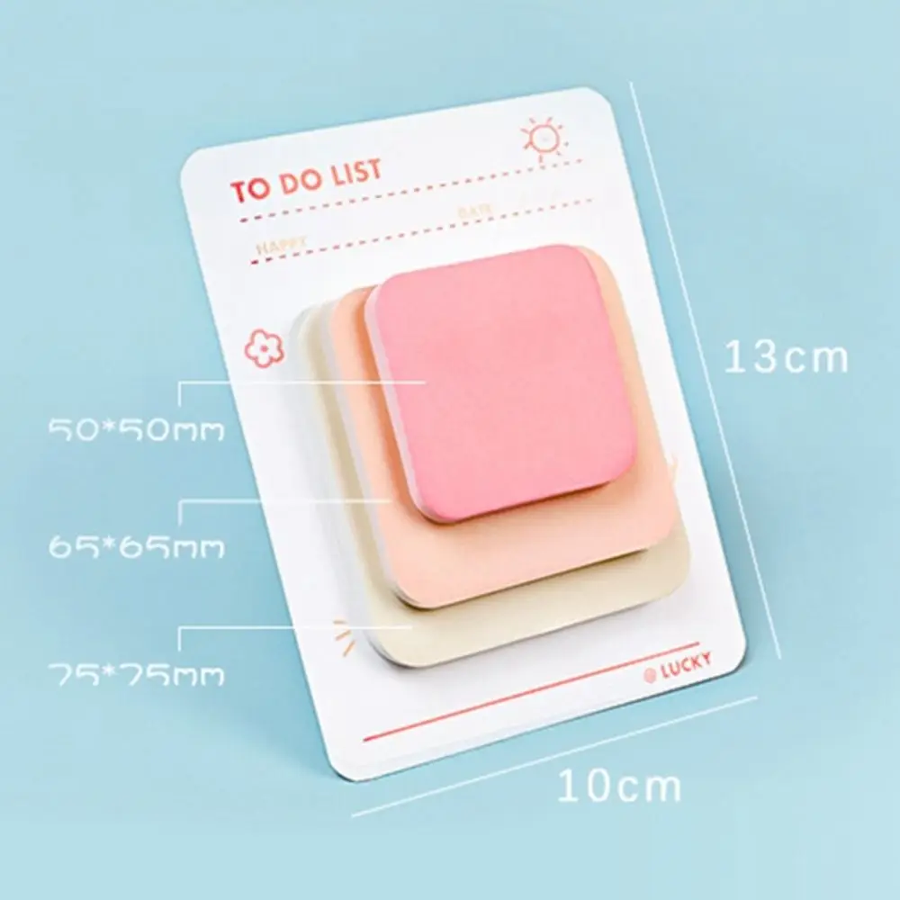 90 lembar buku catatan tempel Memo Pad lipat gaya Instagram pesan kertas tempel berwarna catatan tempel kantor