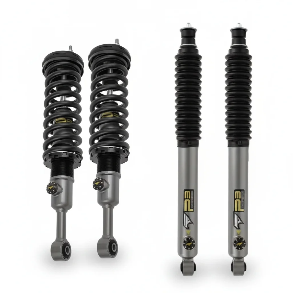 

For Shock Absorbers, 2 inch Lift Steel 8-stage Twin-tube Adjustable Dampers, for Toyota Land Cruiser Prado 120 150 2003-2014