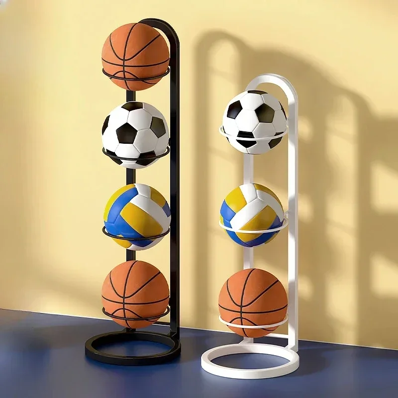 2/3/4/5Layers Basketball Shelf Indoor Children Balls Placed Rack Football Volleyball Basketball Holder Balls Metal Stand