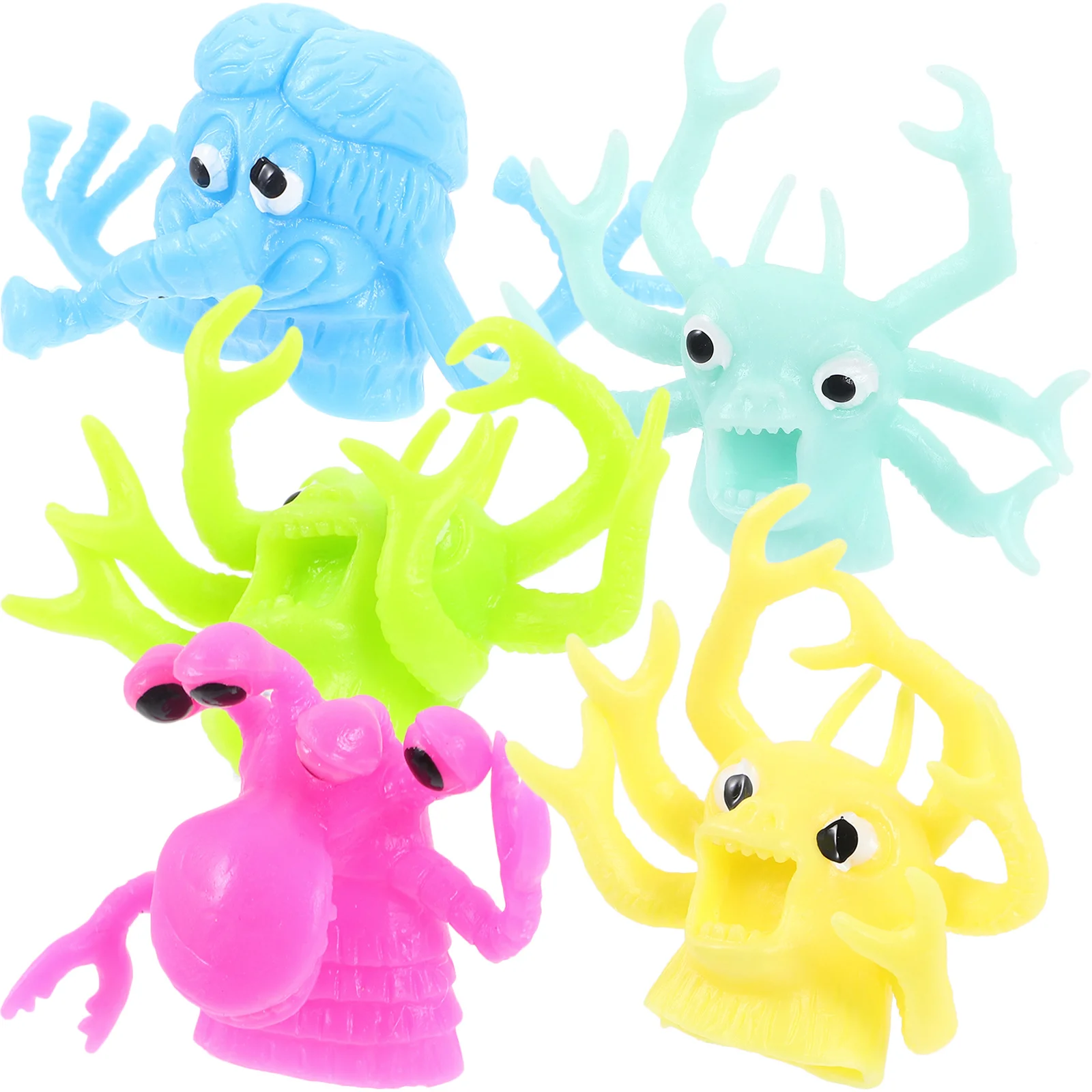 5 stks Simulatie Dierenpoppen Voor Kinderen Hand Vingerpop Set Interactieve Verhaal Tijd Creatieve Fantasiespel Educatief Cadeau Plezier