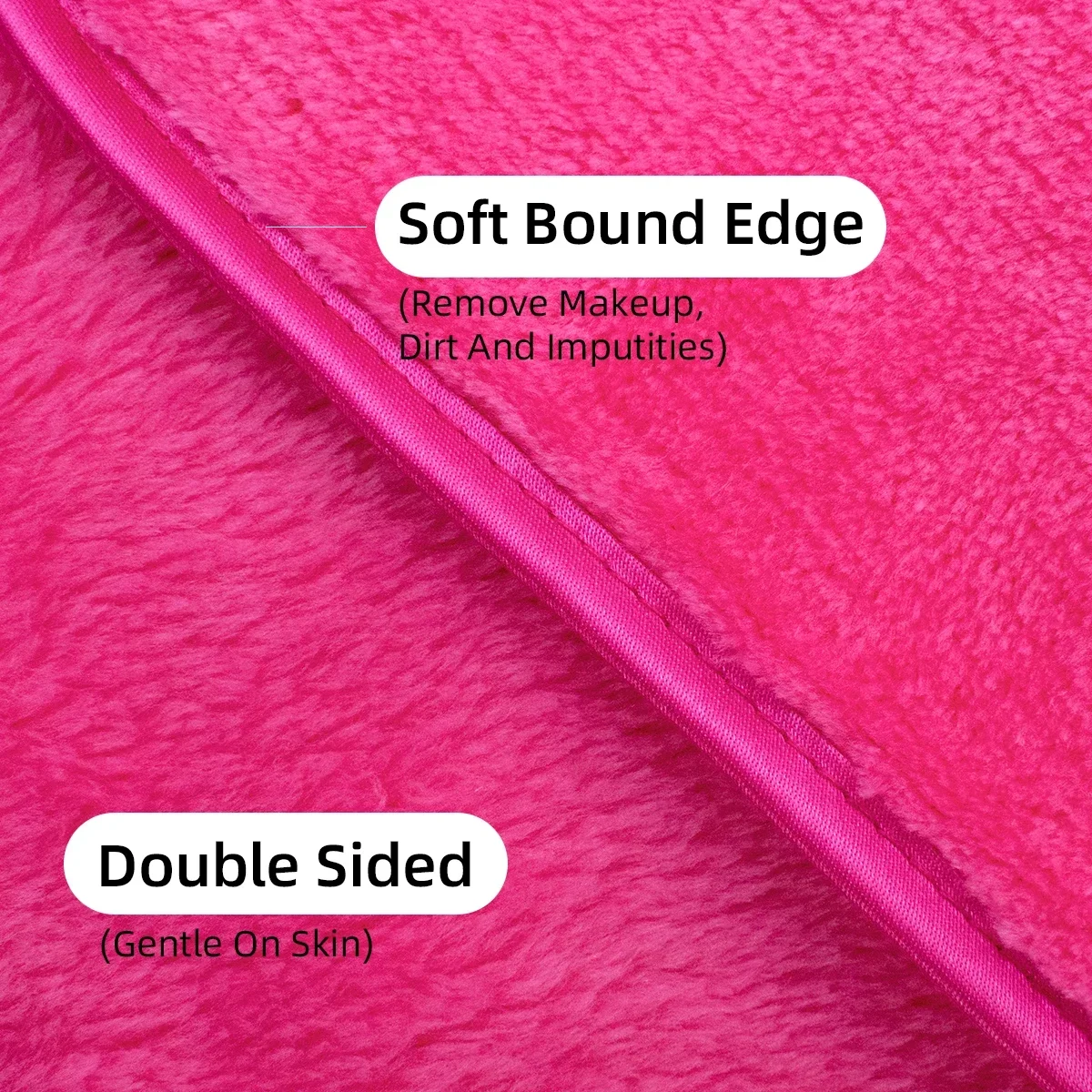 Almohadillas desmaquillantes, almohadillas de algodón reutilizables, borrador de maquillaje, toalla Facial de microfibra, limpiador Facial, toallitas de limpieza, cuidado de la piel, belleza, 2 uds.