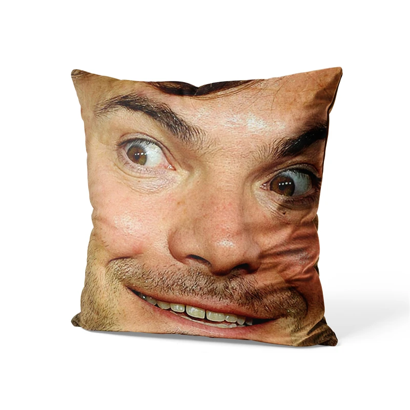 Aertemisi 18'' x 18'' Blessed Jack Black Eyebrow Square Throw Pillow Cushion Covers Cases Pillowcases for Sofa 45cm x 45cm