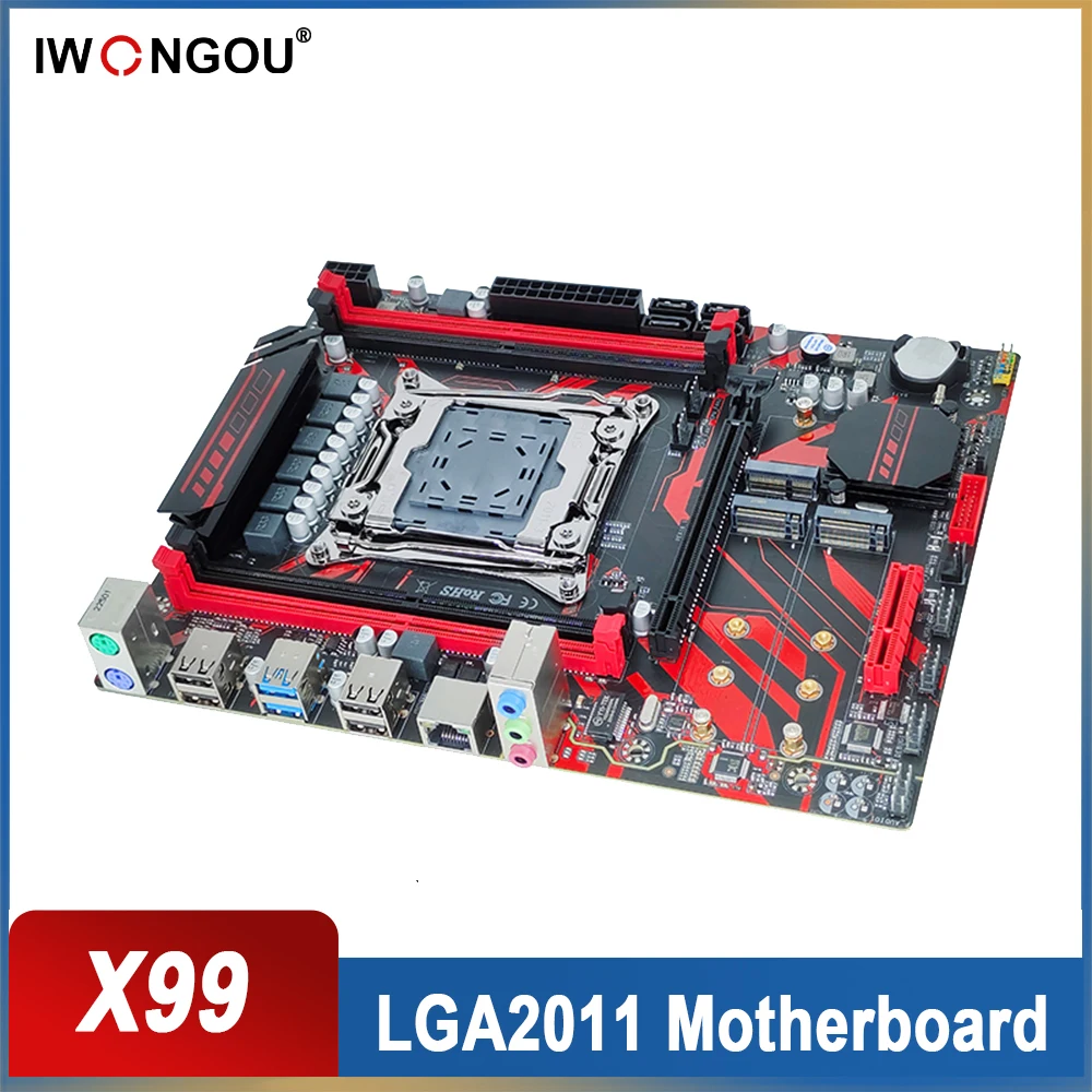 Placa base X99 LGA 2011-3 Compatible con Intel Xeon E5 V3, procesador de Placa base y Kit de memoria compatible con Placa AE DDR4 64G M.2 NVME