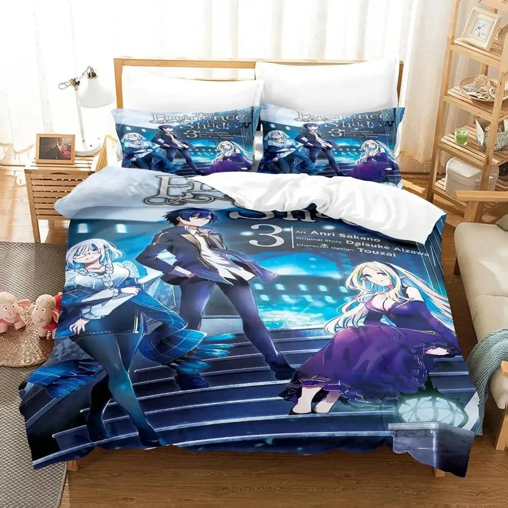 

New Anime Eminence in Shadow Bedding Set Boys Girls Twin Queen Size Duvet Cover Pillowcase Bed Kids Adult Fashion Home Textiles