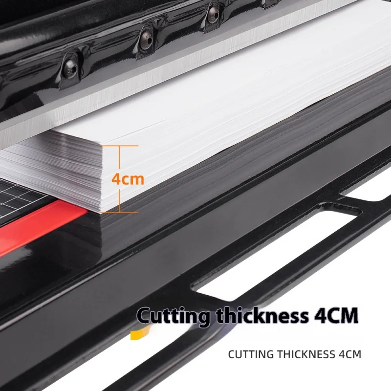 A3 طبقة سميكة قطع الورق يمكن قطع 40MM سمك حوالي 400 آلة قطع الورق الأسود الدقة دليل الثقيلة الة قطع الورق #5