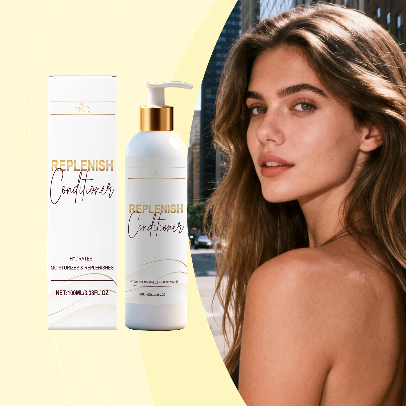 

Nourishing Conditioner Improving Dry and Frizzy Hair Gentle Daily Care Dry Frizzy Strands Moisturizing Smoothing Conditioner