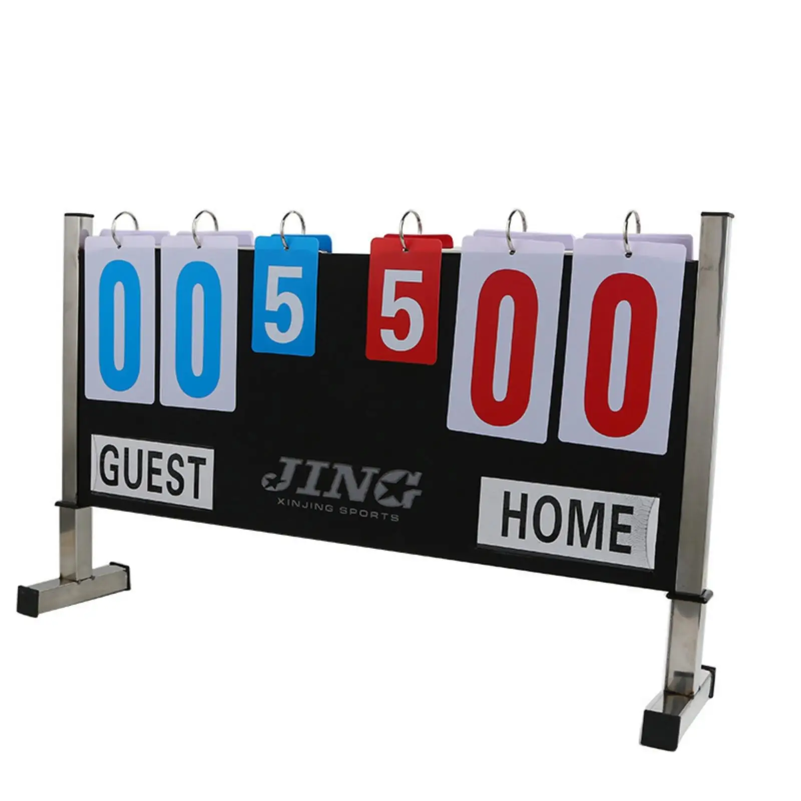 Manual Sports Scoreboard with Flip Cards Easy-to-Read for Tournaments, Schools