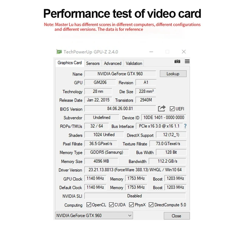 GTX960 4GB GDDR5 Gr… - image
