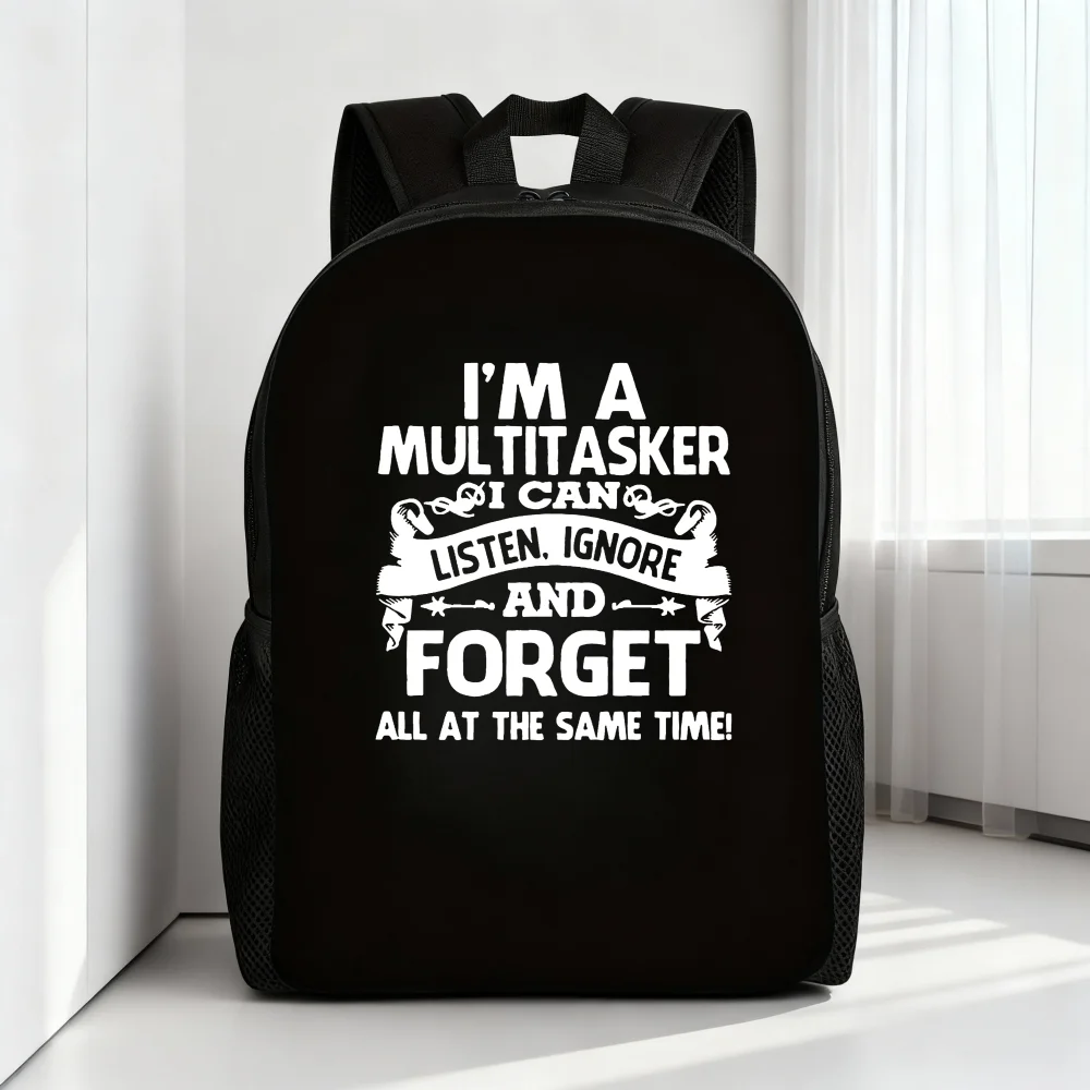 

Ladies college backpack, I am a multitasker, can listen, ignore and forget at the same time, large capacity photography backpack