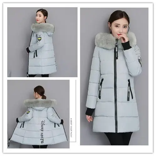Winter Coat 2026 New Women's Thick Cotton Jacket Women Hooded Coat Medium Long Casual Student Jackets Female Warm Parka Overcoat