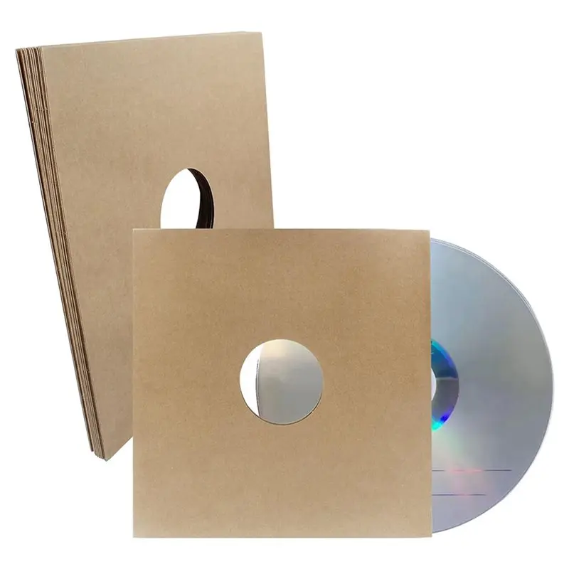 

~【On Sale】20PCS 12 Inch Vinyl Record Sleeves Album Protective Covers Kraft Paper Vinyl Record Inner Sleeves