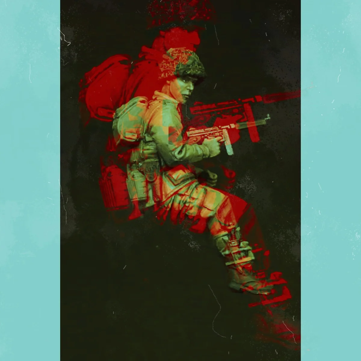 1/35 Resin Unpainted Model Kit, military theme, United States Airborne Division unassembled and unpainted GK, 1297R