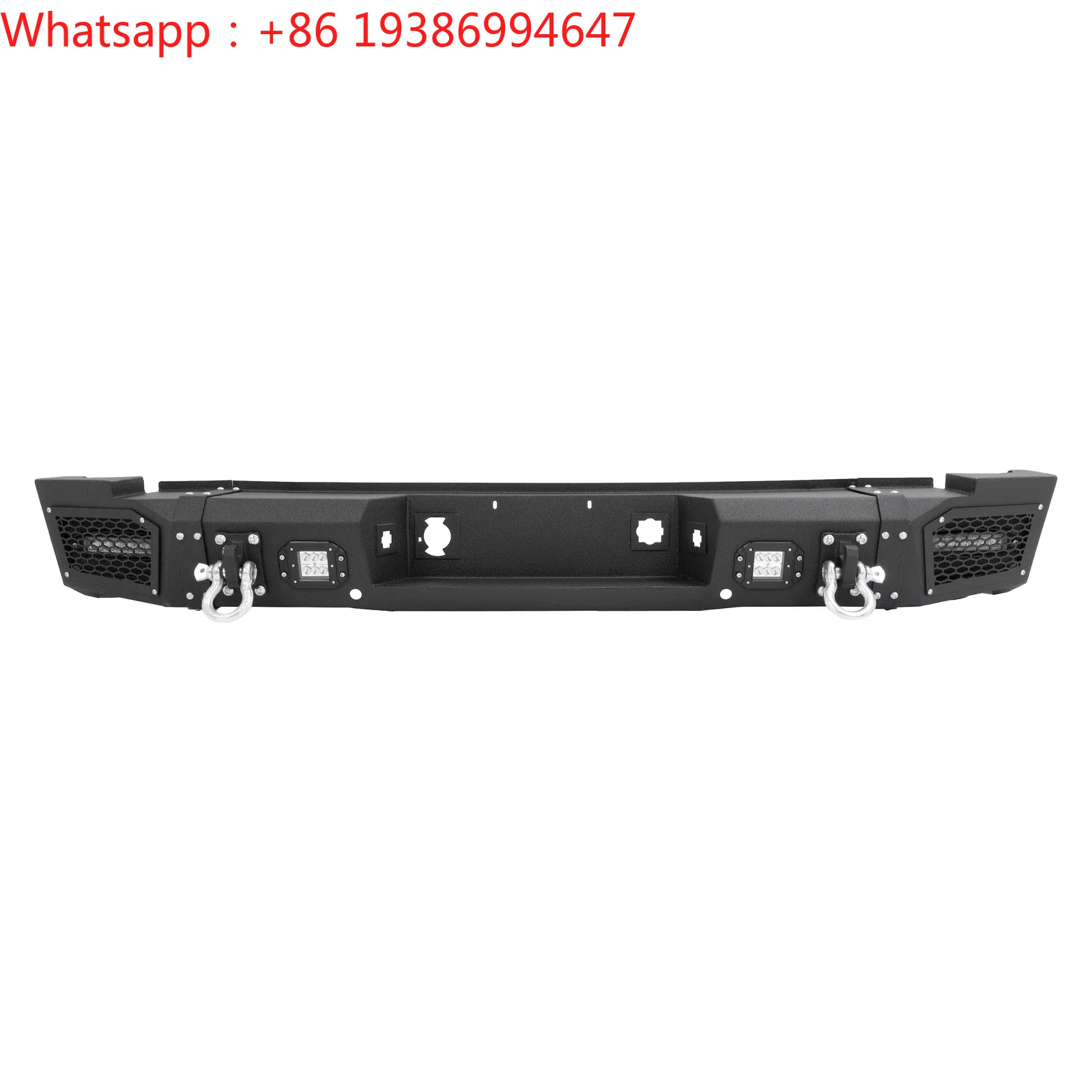 For Rear Bumper W/LED Lights D-Rings for 07-10 Chevy Silverado/GMC Sierra 2500/3500