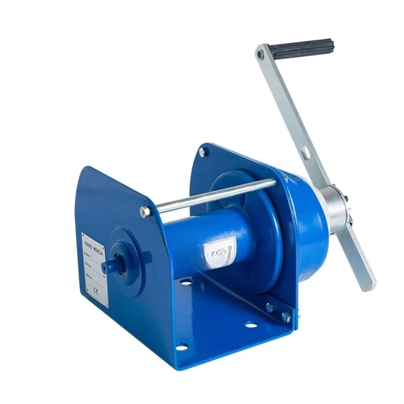 Stainless steel hoist winch for lifting with automatic braking system