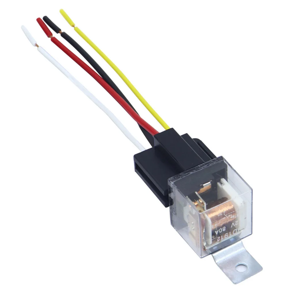 Automotive Relay As The Piture 80A Automotive Relay Dual-contact Structure Oxidation Resistant Pins Plastic Housing