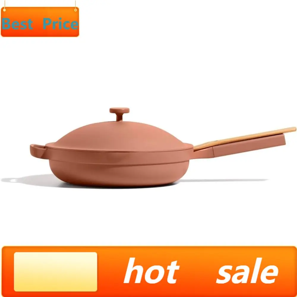 

Популярная многофункциональная антипригарная посуда 12.5 с деревянной ручкой и крышкой, безопасная для индукционных плит и духовок, выдерживает температуру до 450 градусов. ° Ф