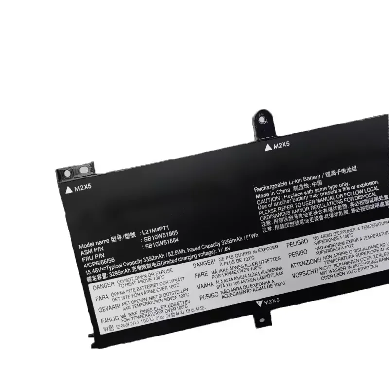 Imagem -03 - Bateria do Portátil para Lenovo Thinkpad T14 P14s Gen 2023 Sb10w51967 52.5wh L21c4p71 L21l4p71 L21d4p71 L21m4p71 L21m4p72