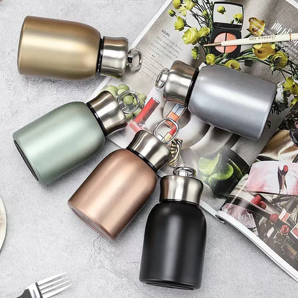 Fashion Mini Coffee Vacuum Flasks Leak Proof Water Bottle Travel Thermo Cup for Tea Water Coffee Double Stainless Steel