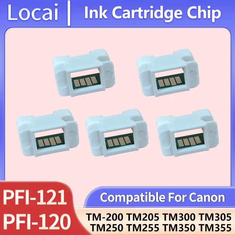 PFI-120 120 PFI-121 Ink Cartridge chip Compatible for Canon TM-200 TM205 TM300 TM305 TM250 TM255 TM350 TM355 GP-200 300 Printer