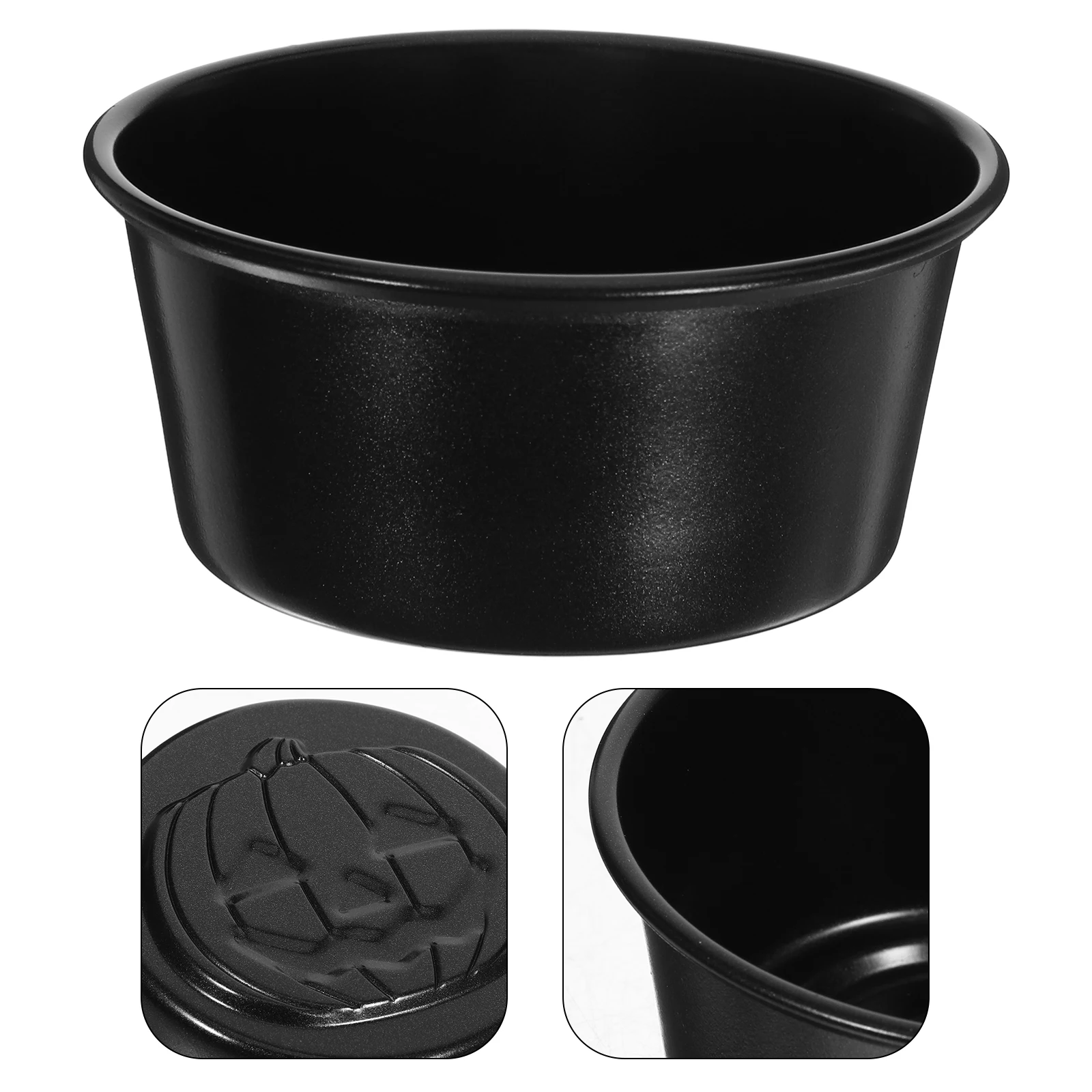 

6 Pcs Pumpkin Pudding Cake Cup Cupcake Pan Muffin Baking Number Mold Metal Moulds