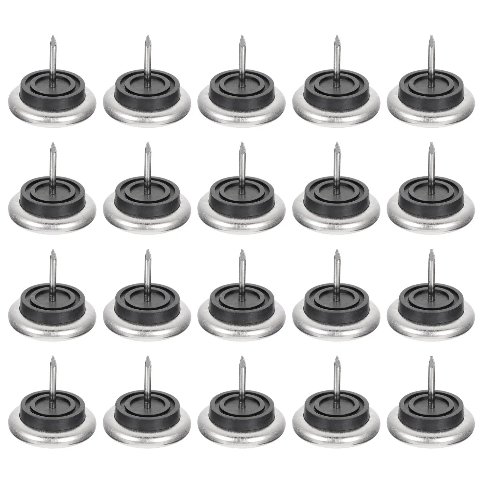20Pcs Furniture Slider Nails Premium Chair Leg Pads for Office Home School Restaurant Silent Smooth Glide Floor Protector