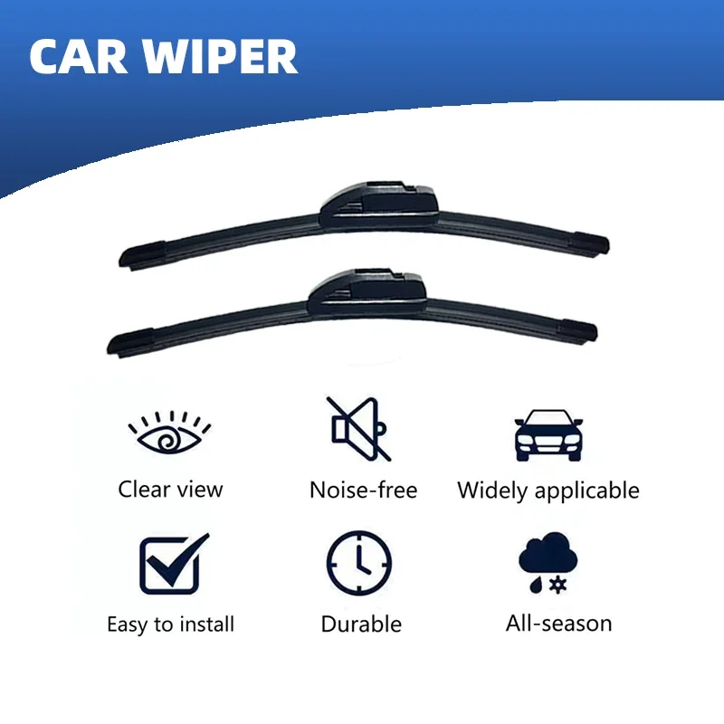 LHD Front Rear Windshield Wiper Blades For Honda Fit Jazz MK1 MK2 MK3 MK4 2002 - 2004 3pc Windscreen Window  Accessories view 2