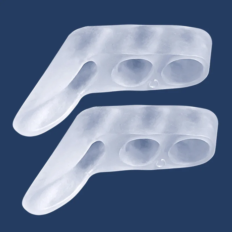 1Pair Three hole Little Toe Separator Overlapping Toes Bunion Blister Pain Relief Toe Straightener Protector Foot Care Tool