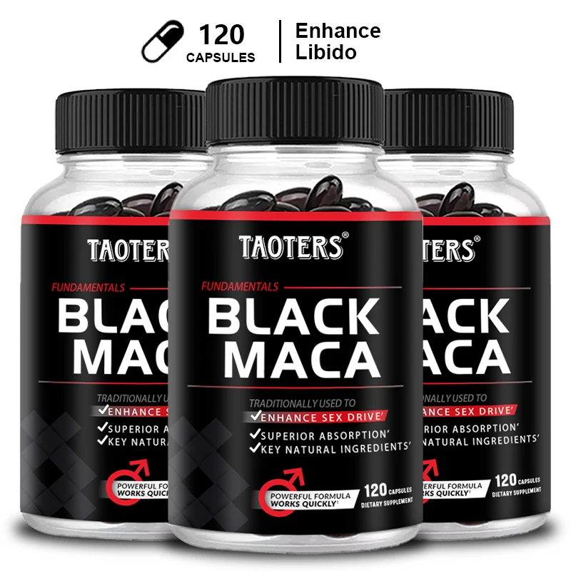 

Taoters Black Maca Root Extract - for exercise endurance, energy supplement - building muscle, non-GMO