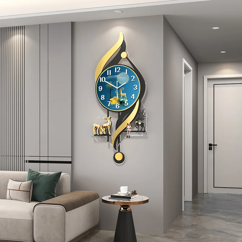 

Aesthetics Design Silent Wall Clocks Luxury Big Nordic Bedroom Home Wall Clock Art Living Room Orologio Da Parete House Decor