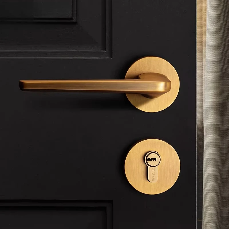 Inventory Modern Luxury European Door Lock Set High Standard Lever Handle Knob Wood Alloy Zinc Bedroom Hotel
