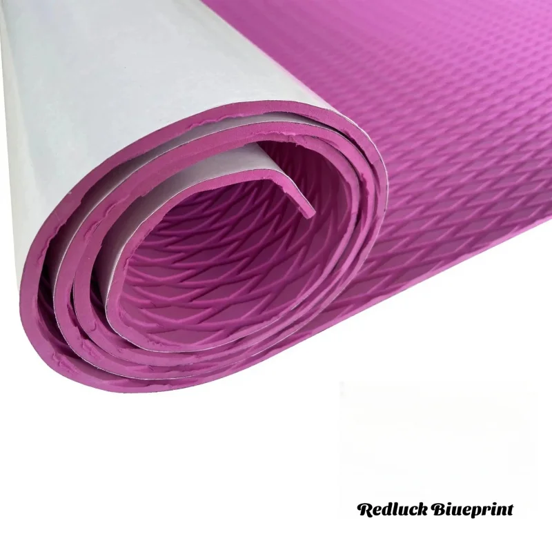 240 cm x 45 cm x 5 mm Redluck Blueprint fonte fabbrica di parti marine Tavola da surf Trazione antiscivolo EVA Pavimentazione per barche Foglio da surf