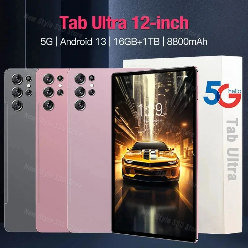 

New Original 5G Tab Ultra Tablets 12inch Tablet Dual SIM Dual WIFI Android Tablet PC unlocked GPS Tablets Global Version 4G Pad