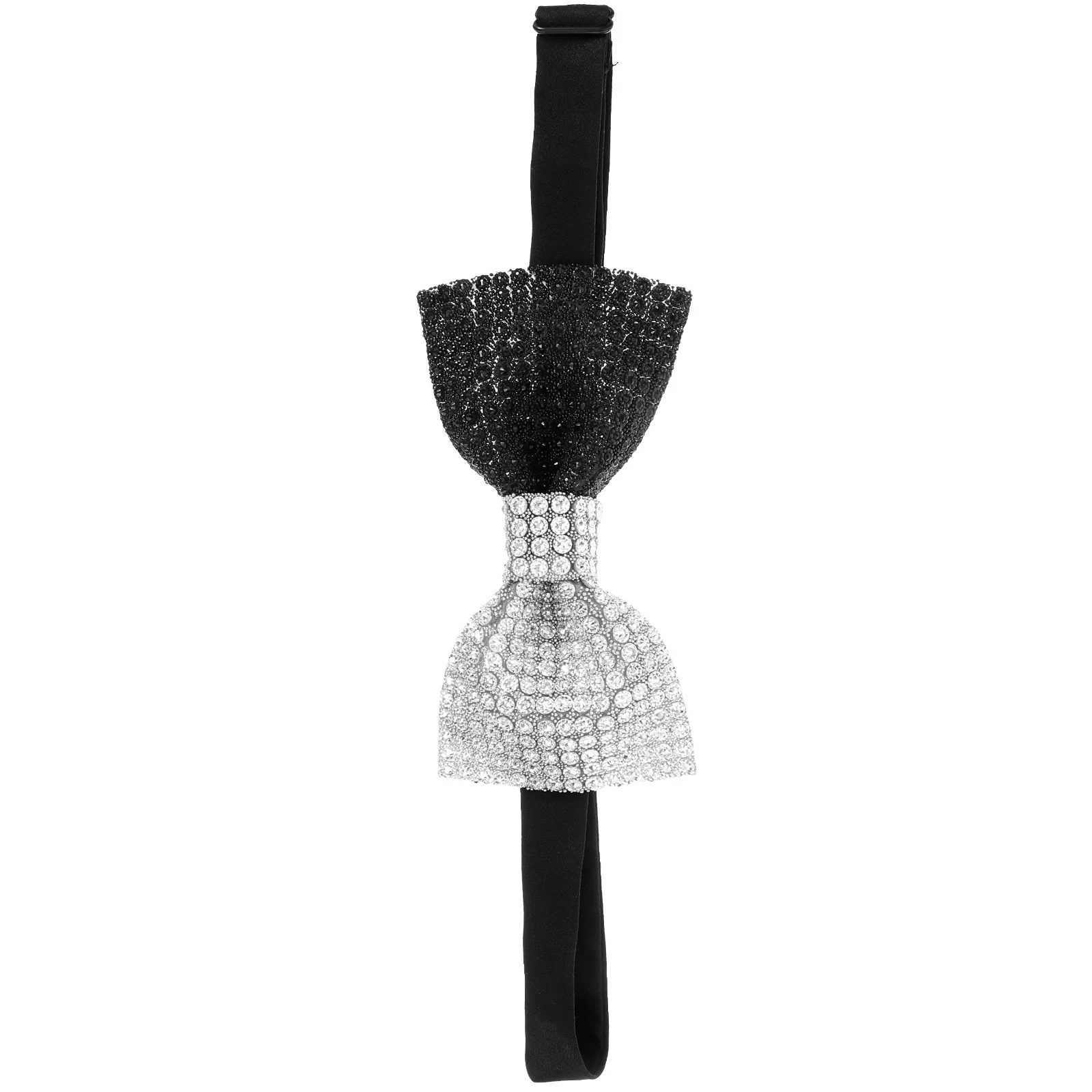 

Rhinestone Pre-Tied Bow Tie Decorative Men Bowtie Wedding Banquet Party Bling Glitter Bowtie Rhinestone Bow Tie for Men