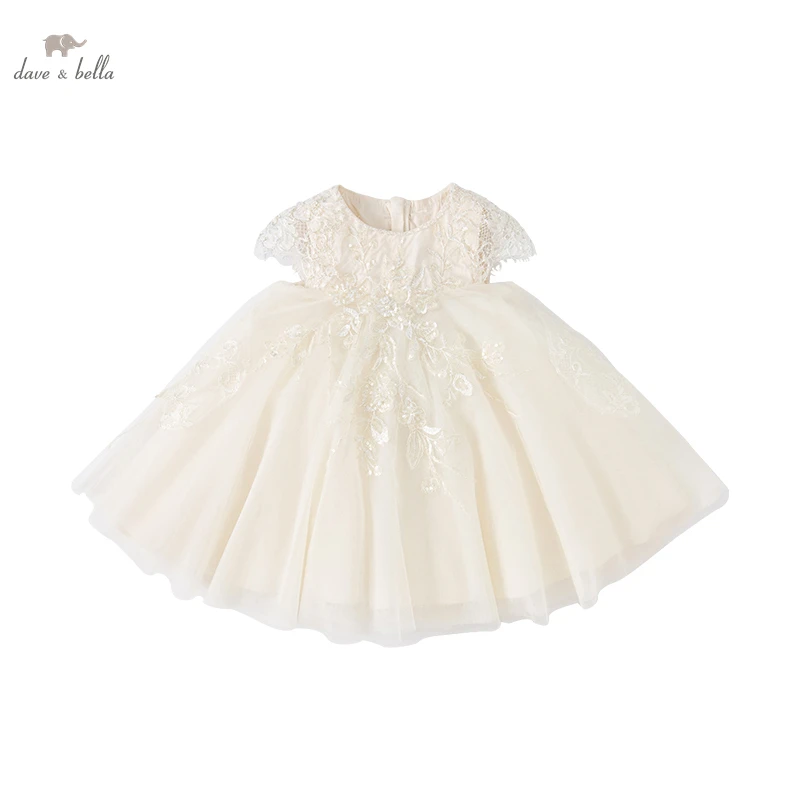 DB2221920 dave bella summer baby girls cute high quality  dress boutique fashion gilrs   party dress girl infant lolita clothes