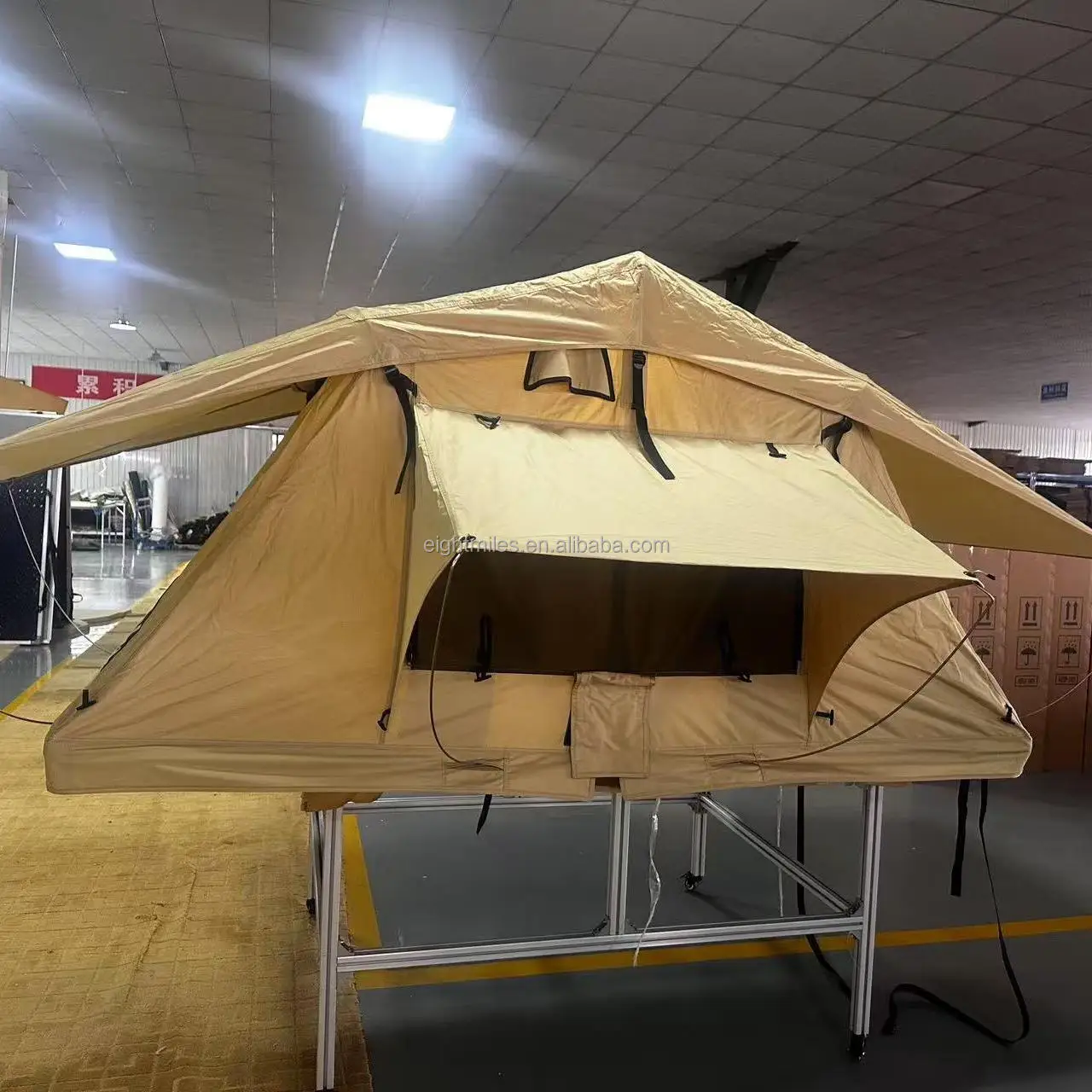 

EM Overland 200cm Soft Shell Side Awning Easy Set-up Camping Living Tent for Cars' Roof Oxford Hard Shell 2-Person Multiple