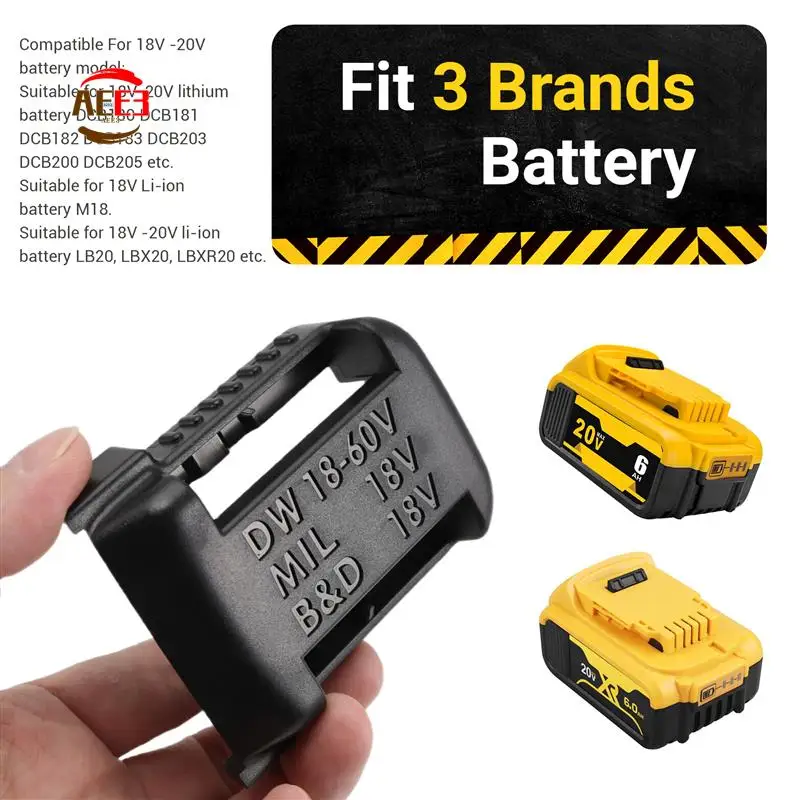 

AEE3-6Pcs Battery Mounts Battery Storage Rack Holder Protection Hanger For Box 18V 20V Battery