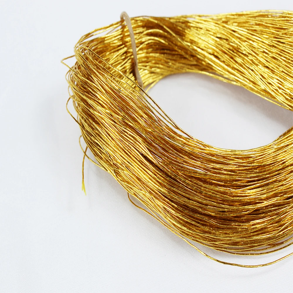 1 Stück 70 Meter Goldstickgarn, Glänzendes Rundes Seidenmaterial für Handgemachtes DIY Nähen, Stricken und Sticken – Detail 8