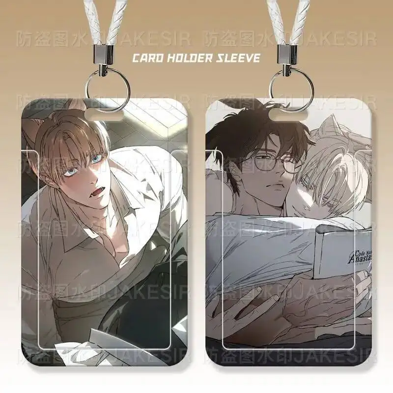 

Anastasia BL Manwha Korean Cover Women Men Student Bus Card Holder Business Credit Acg Cards Bank Protective Sleeve