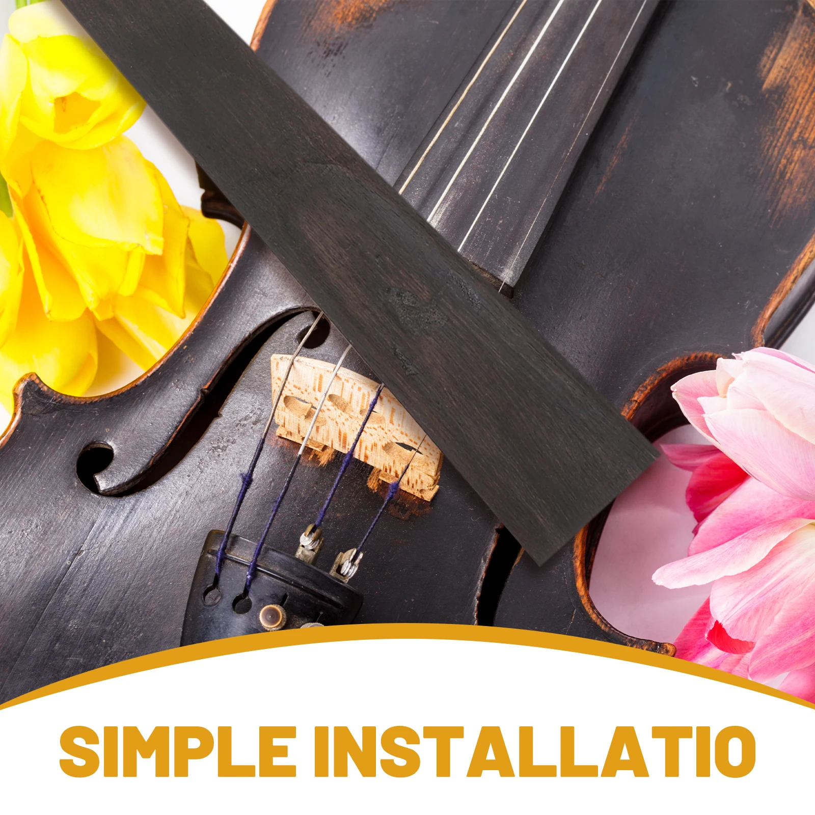 

High-Quality Ebony Violin Replacement Ideal For 4/4 Size Violin Accessories