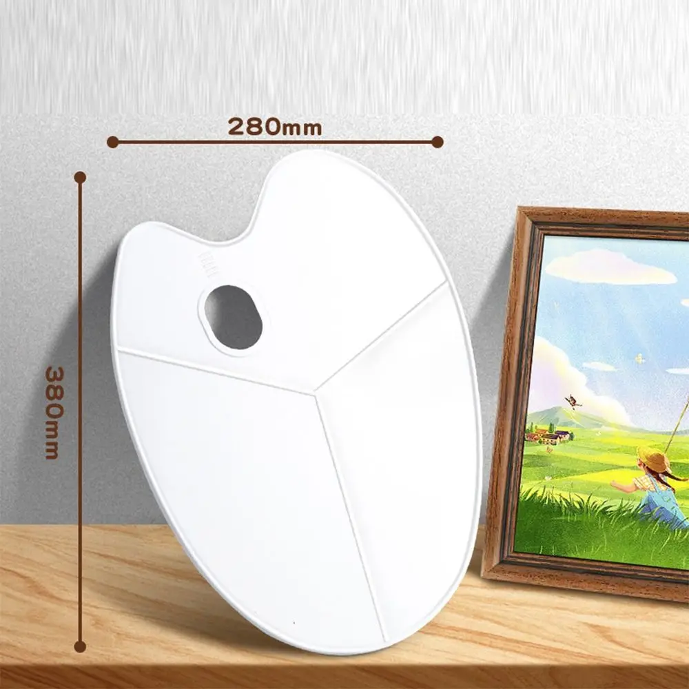 

Paint Container Plastic Oil Watercolor Palette White Crafts Art Pigment Tray DIY Painting Palettes Gouache