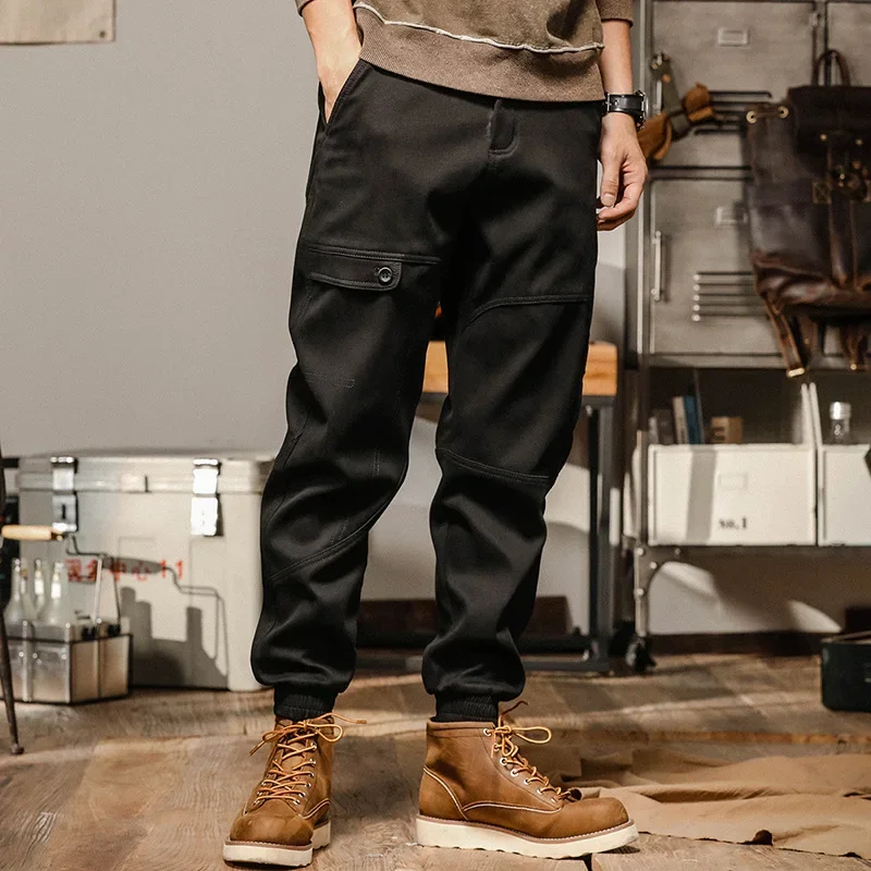 

New Vintage Cargo Pants Men Fashion Men's Loose Straight Leg Casual Pants Japanese Streetwear Men Baggy Pants Men Clothing