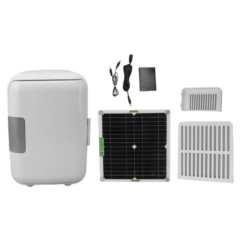 

Solar Powered Mini Fridge Energy Efficient Solar Refrigerator with Battery Box Upgrades Perfect for Outdoor Activities X37F