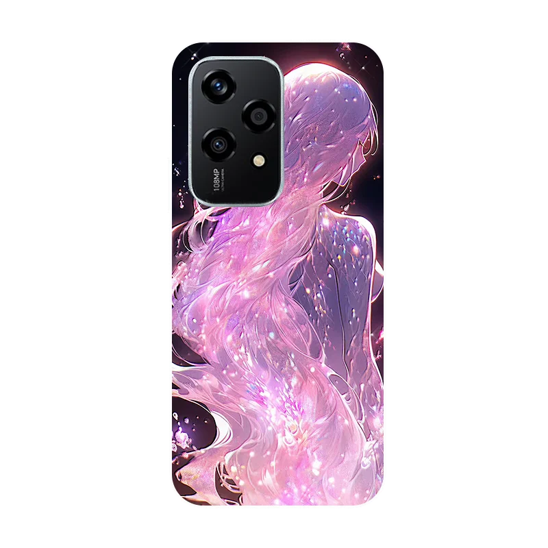 케이스 Honor 200 Lite 커버 Honor 200 Lite 5G 케이스 실리콘 소프트 걸 플라워 백 커버 Honor200 Lite 200Lite 전화 케이스
