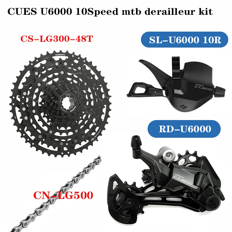 CUES 10S 11S U6000 MTB 1X10 Speed Groupset Shifter Derailleur LG-300 Cassette LG-500 Chain 10 speed mtb kit Original Bike Parts