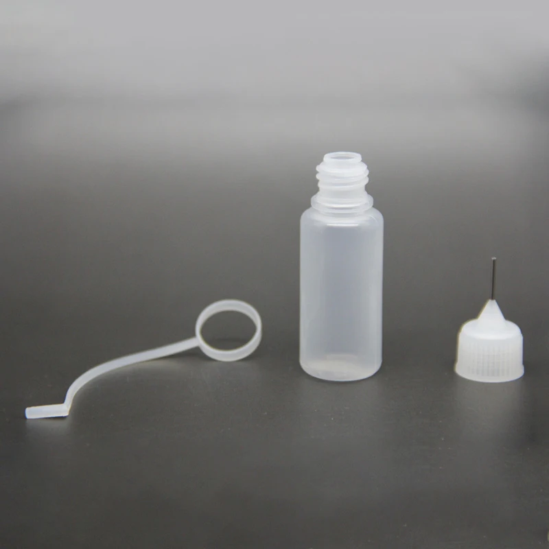 10ml needle tip oil bottle makeup tool needle tip bottle semi transparent glue bottle for painting glue bottle