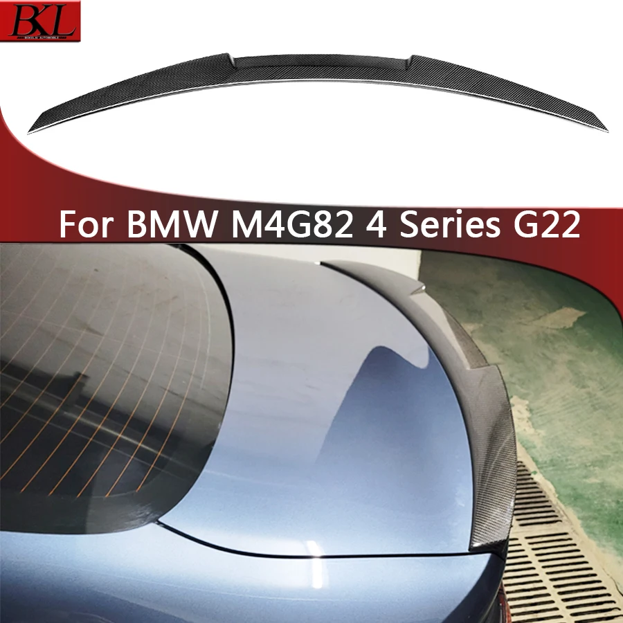 

For BMW 4 Series G22 M4 G82 435i 430i Carbon Fiber Spoiler Shunt Rear Tail fins Duckbill Car Wing Retrofit the rear wing Upgrade