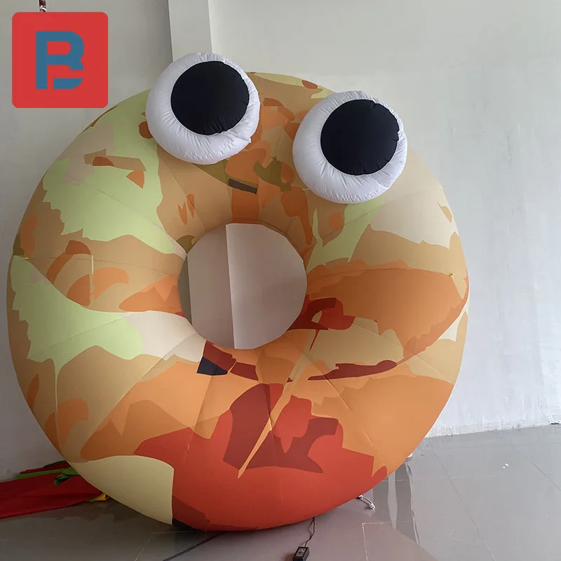 Inflatable bread croissant bagel bagel doughnut air mold custom CARB festival bread head bazaar drain