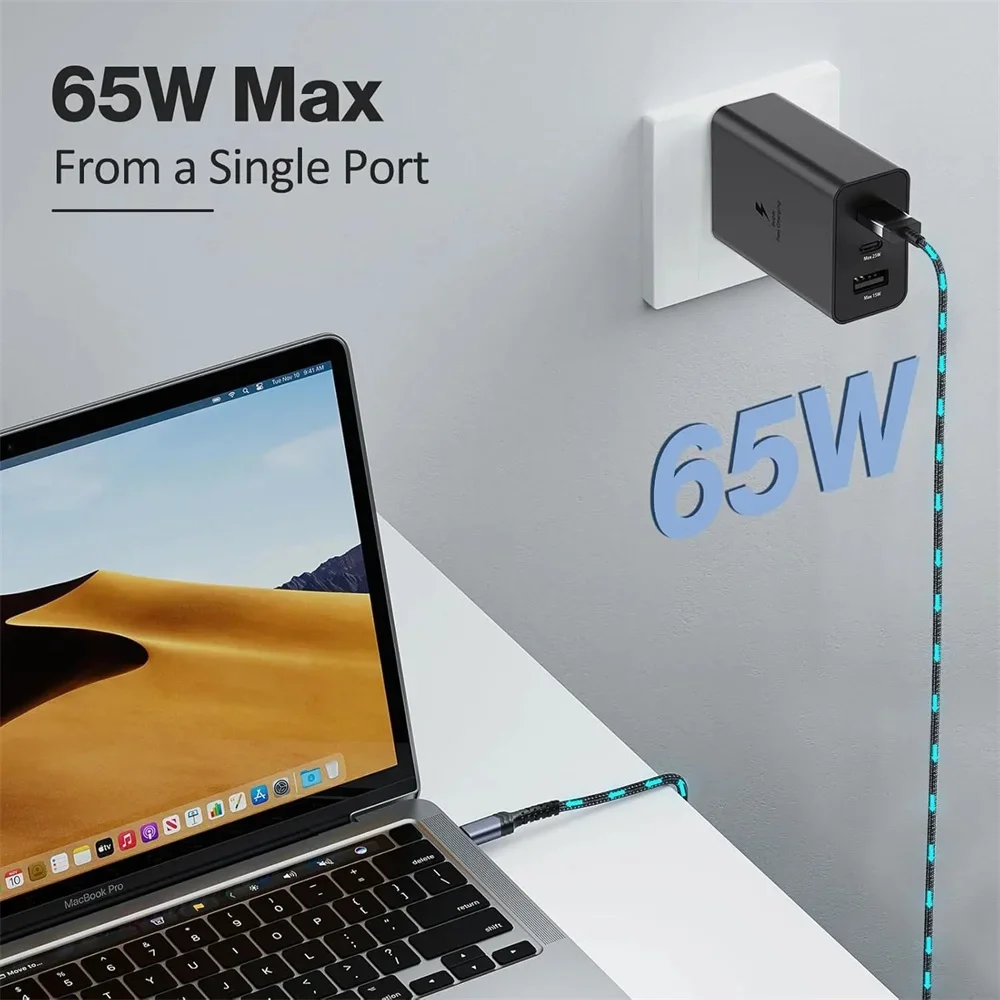 65 واط USB C نوع C شاحن شحن سريع لسامسونج غالاكسي S21/S22/S23/S24 Z فليب أضعاف 4 5 6 نوت 20 الترا الجدار محول الهاتف #2